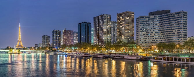 Paris - a city with only few skyscrapers